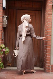 Modest Mink Trench Coat 684V - 3
