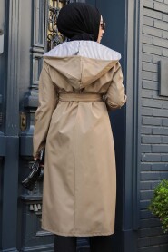 Modest Mink Trench Coat 689V - 3