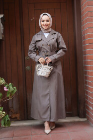 Modest Mink Trench Coat 7261V - 2