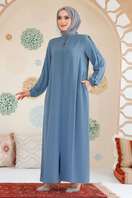 Modest Mint Abaya For Women 45292MINT - NEVA STYLE