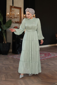 Modest Mint Bridesmaid Dress 52981MINT - 2