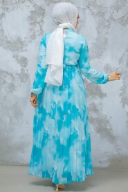 Modest Mint Chiffon Dress 34469MINT - 3