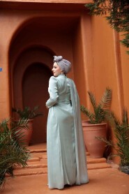 Modest Mint Engagement Dress 5296MINT - 5