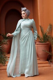 Modest Mint Engagement Dress 5296MINT - 1