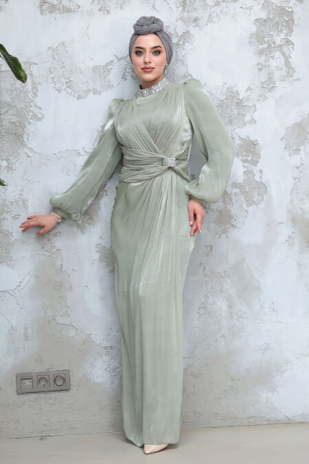 Modest Mint Evening Dress 50581MINT - NEVA STYLE
