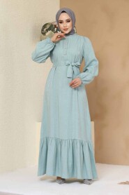 Modest Mint Jacquard Dress 23891MINT - 3