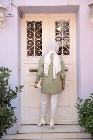 Modest Mint Knitwear Tunic 7852MINT - 4