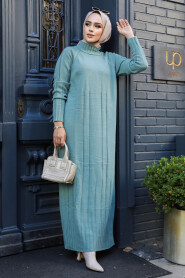 Modest Mint Long Knitwear Dress 31230MINT - 2