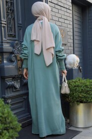 Modest Mint Long Sleeve Knitwear Dress 100013MINT - 3