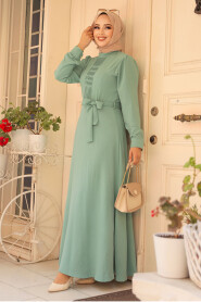 Modest Mint Maxi Dress 6621MINT - 2