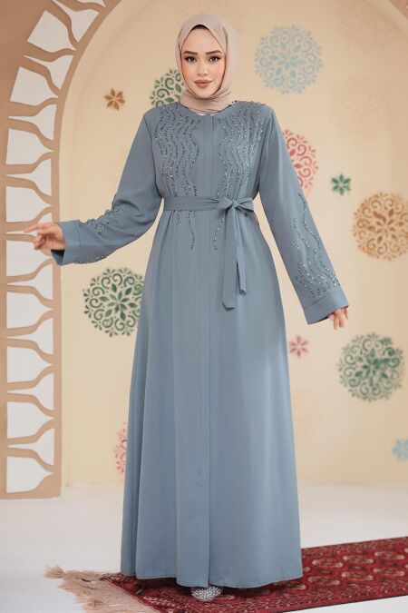 Modest Mint Plus Size Abaya 29130MINT - NEVA STYLE