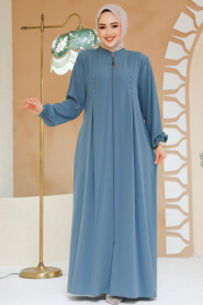 Modest Mint Plus Size Abaya 45282MINT - 2