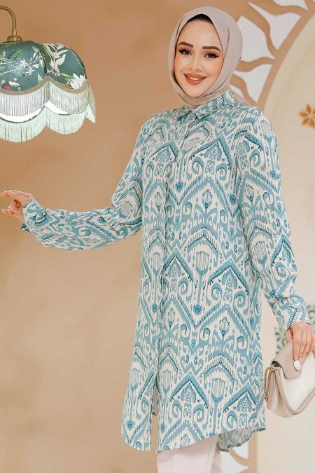 Modest Mint Tunic 11718MINT - NEVA STYLE