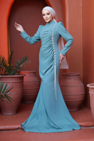 Modest Mint Wedding Dress 49651MINT - 1