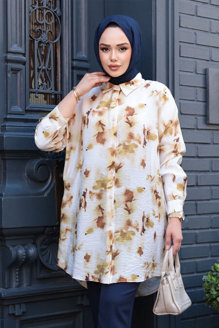 Modest Mustard Top 10546HR - NEVA STYLE