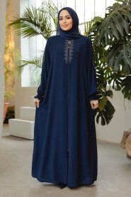 Modest Navy Blue Abaya 45274L - 2