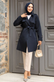  Modest Navy Blue Coat 72131L - 2