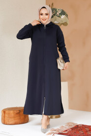 Modest Navy Blue Coat 72231L - 2