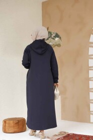 Modest Navy Blue Coat 72231L - 4