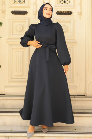 Modest Navy Blue Dress 23102L - 2