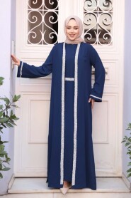 Modest Navy Blue Dress Dual Suit 76852L - 3