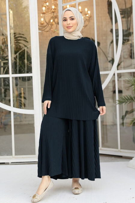 Modest Navy Blue Dual Suit 12107L - NEVA STYLE