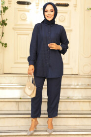 Modest Navy Blue Dual Suit 12191L - 2