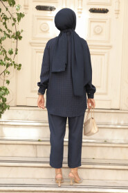 Modest Navy Blue Dual Suit 12191L - 3