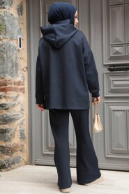 Modest Navy Blue Dual Suit 12312L - 3