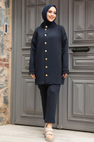 Modest Navy Blue Dual Suit 12391L - 2