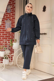 Modest Navy Blue Dual Suit 12401L - 2