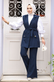 Modest Navy Blue Dual Suit 12551L 