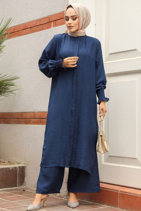 Modest Navy Blue Dual Suit 12591L - NEVA STYLE