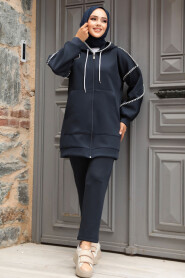 Modest Navy Blue Dual Suit 12621L - 2