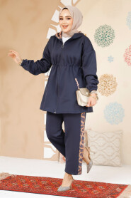 Modest Navy Blue Dual Suit 12741L - 2