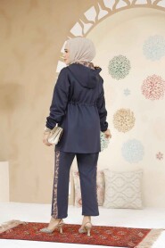 Modest Navy Blue Dual Suit 12741L - 3