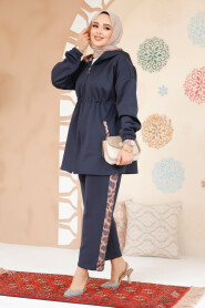 Modest Navy Blue Dual Suit 12741L 