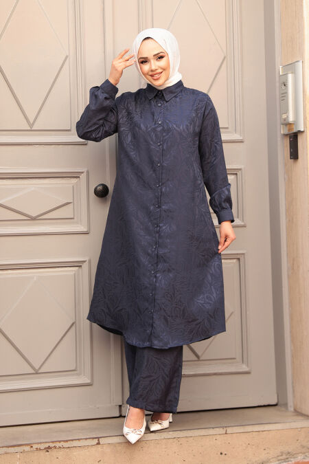Modest Navy Blue Dual Suit 12981L - NEVA STYLE