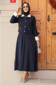 Modest Navy Blue Dual Suit 14220L - 4