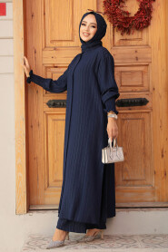 Modest Navy Blue Dual Suit 14236L - 3