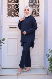 Modest Navy Blue Dual Suit 17431L - 3
