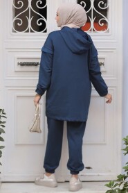 Modest Navy Blue Dual Suit 20072L - 4