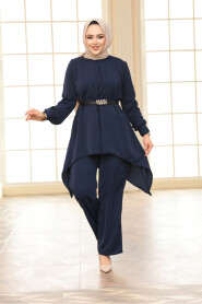 Modest Navy Blue Dual Suit 20253L - 2