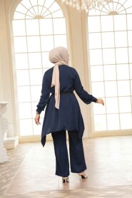 Modest Navy Blue Dual Suit 20253L - 4