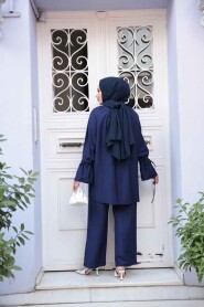 Modest Navy Blue Dual Suit 30451L - 5