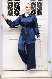 Modest Navy Blue Dual Suit 4016L - 3
