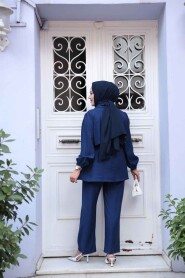 Modest Navy Blue Dual Suit 40391L - 3