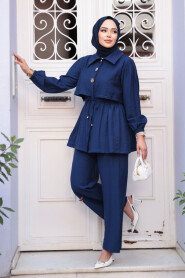 Modest Navy Blue Dual Suit 40391L - 2