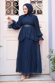Modest Navy Blue Dual Suit 4478L - 1