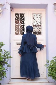 Modest Navy Blue Dual Suit 4478L - 3